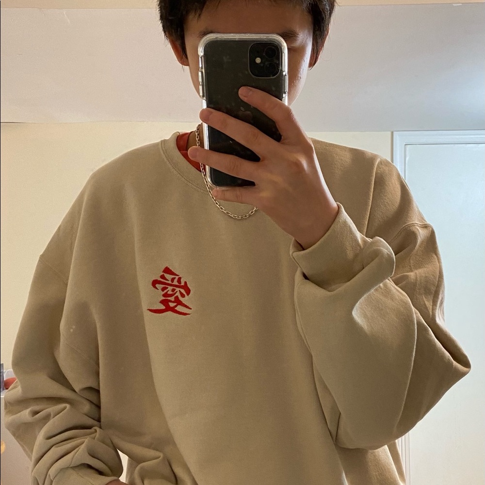 Gaara Embroidered Sweatshirt “Love”